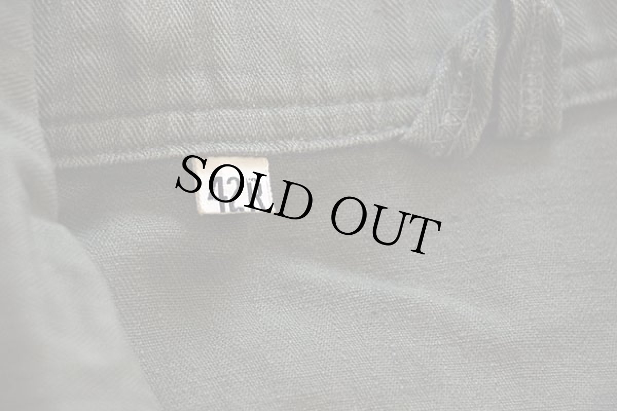 画像4: 40s 米軍 U.S.ARMY M-43 HBT ヘリンボーンツイル オールインワン オリーブドラブ 42R★B つなぎ (4)