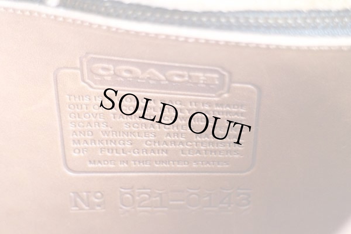 画像8: USA製 COACH オールド コーチ レザー ショルダーバッグ 茶★0143 (8)