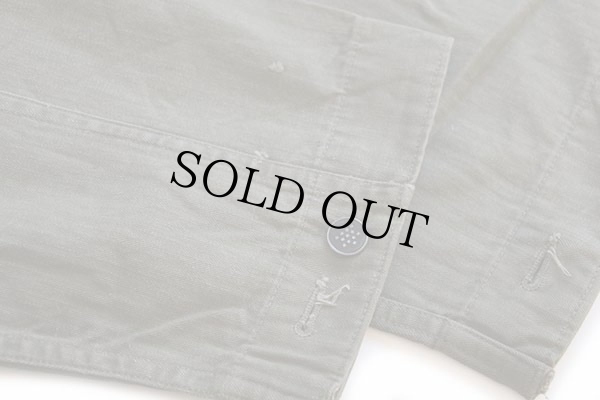 画像6: 40s 米軍 U.S.ARMY M-43 HBT ヘリンボーンツイル オールインワン オリーブドラブ 42R★B つなぎ (6)