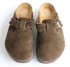 画像3: ドイツ製 BIRKENSTOCKビルケンシュトック スエードレザー ボストン 焦げ茶 42/27★サンダル (3)