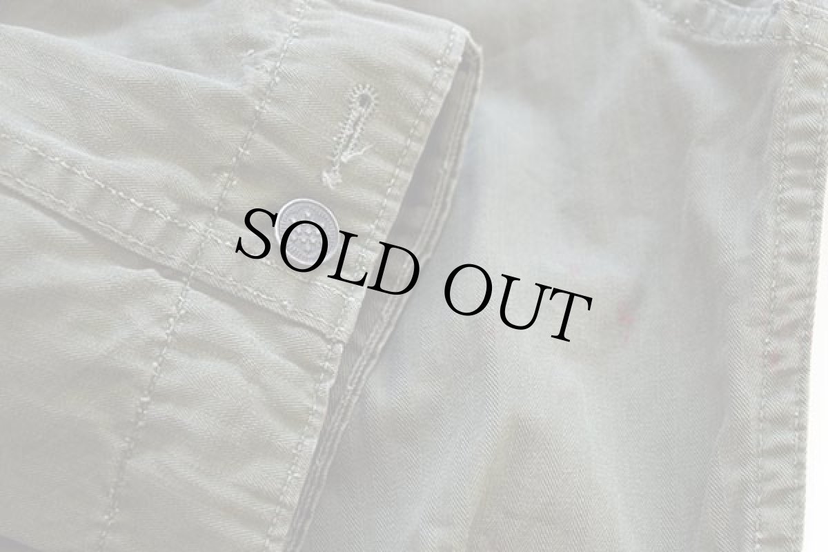 画像7: 40s 米軍 U.S.ARMY M-43 HBT ヘリンボーンツイル オールインワン オリーブドラブ 38R★E つなぎ (7)