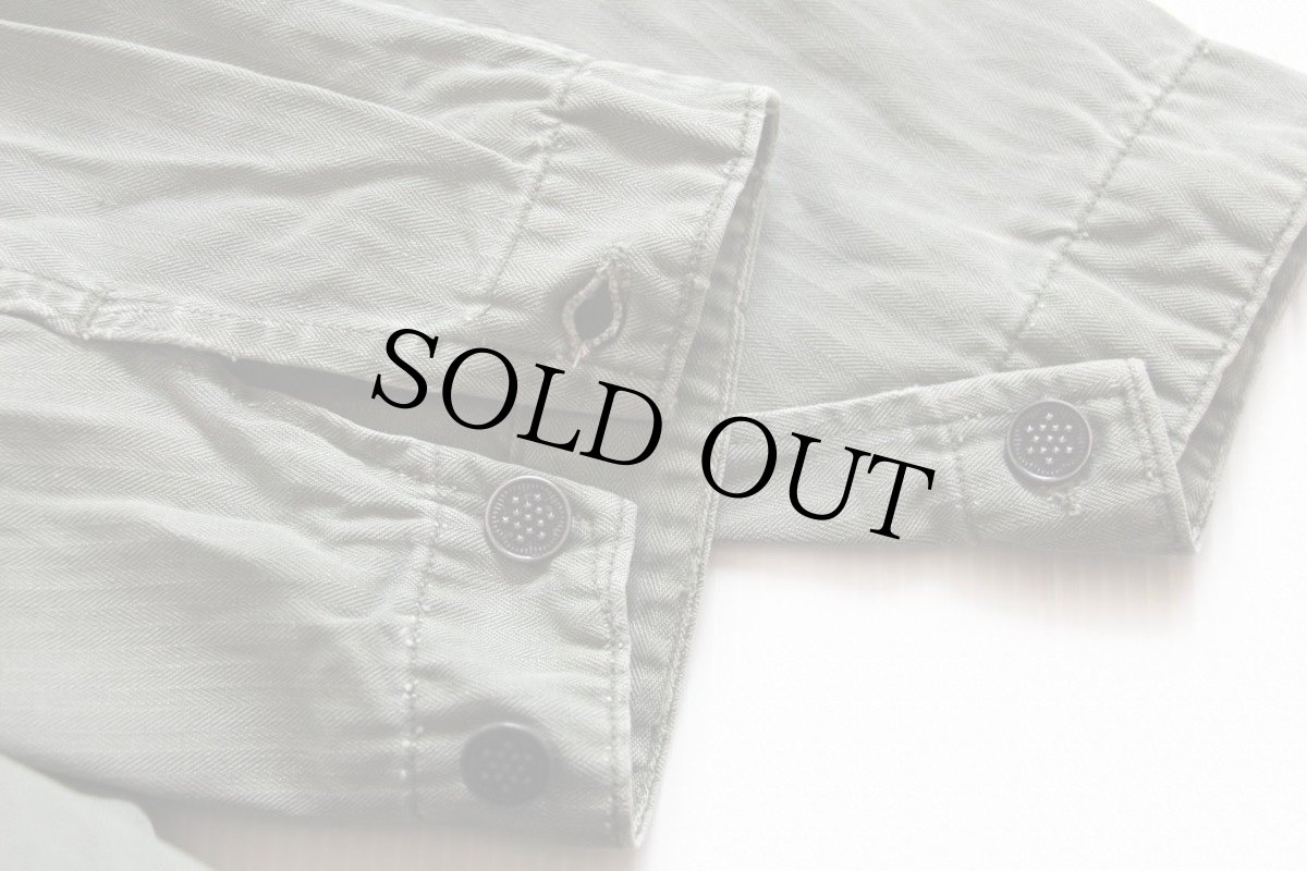 画像7: 40s 米軍 U.S.ARMY M-43 HBT ヘリンボーンツイル オールインワン 初期型 オリーブドラブ★つなぎ (7)