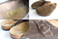 画像5: ドイツ製 BIRKENSTOCKビルケンシュトック スエードレザー ボストン 焦げ茶 42/27★サンダル (5)