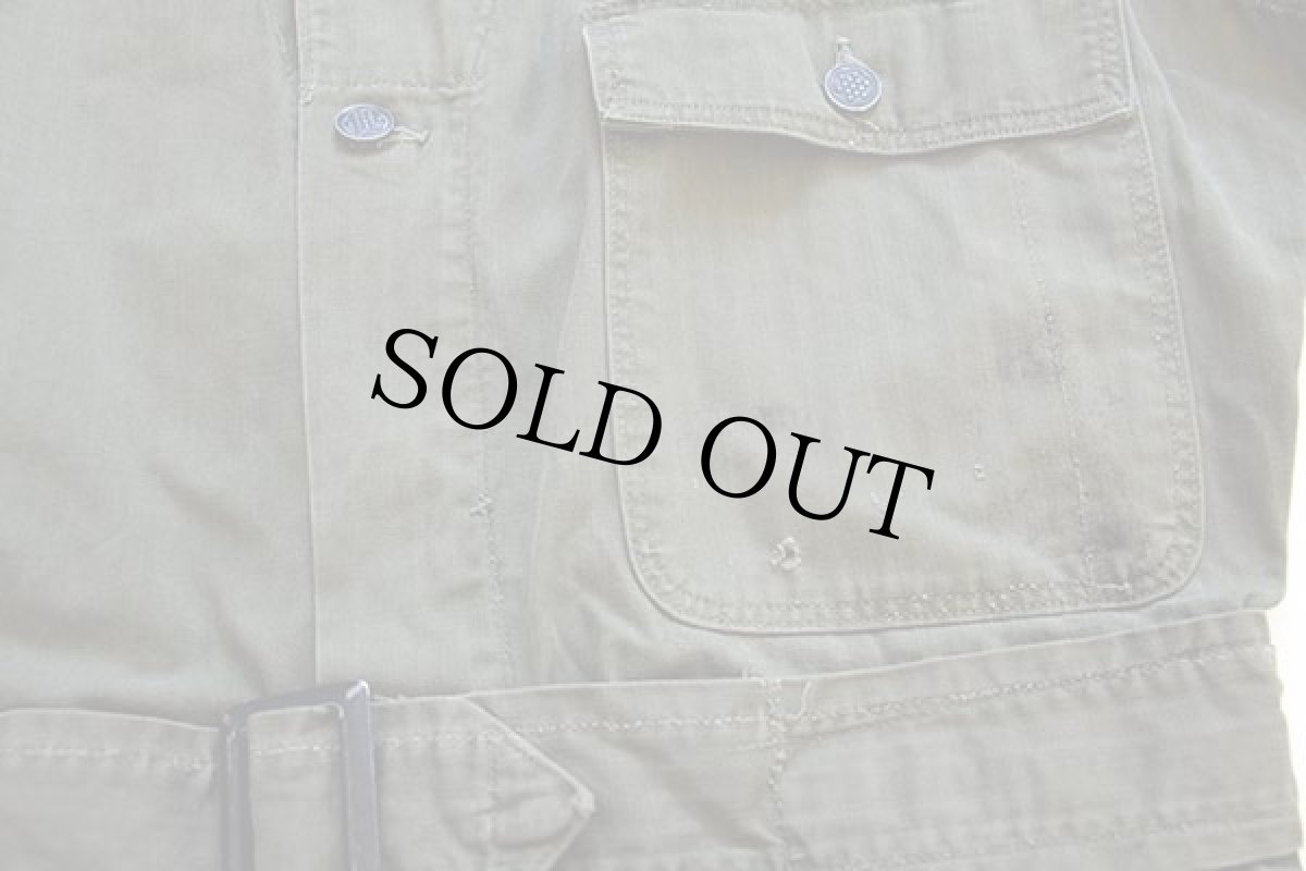 画像6: 40s 米軍 U.S.ARMY M-43 HBT ヘリンボーンツイル オールインワン オリーブドラブ 38R★E つなぎ (6)