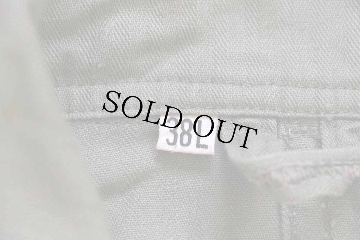 画像4: 40s 米軍 U.S.ARMY M-43 HBT ヘリンボーンツイル オールインワン オリーブドラブ 38L★A つなぎ (4)