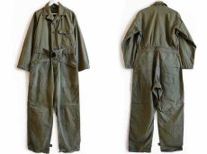 画像2: 40s 米軍 U.S.ARMY M-43 HBT ヘリンボーンツイル オールインワン オリーブドラブ 38R★E つなぎ (2)