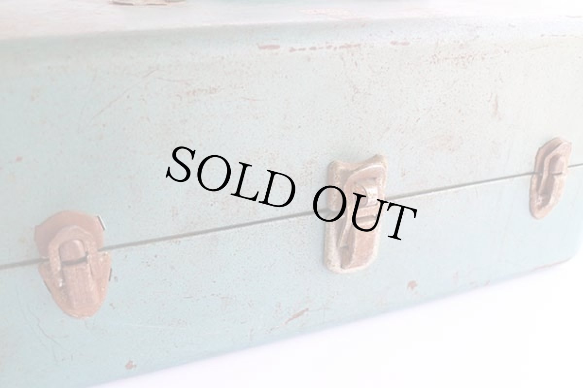 画像7: ビンテージ スチール ツールボックス (7)