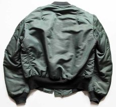 画像2: 50s 米軍 USAF B-15D MOD フライトジャケット セージグリーン 38 (2)