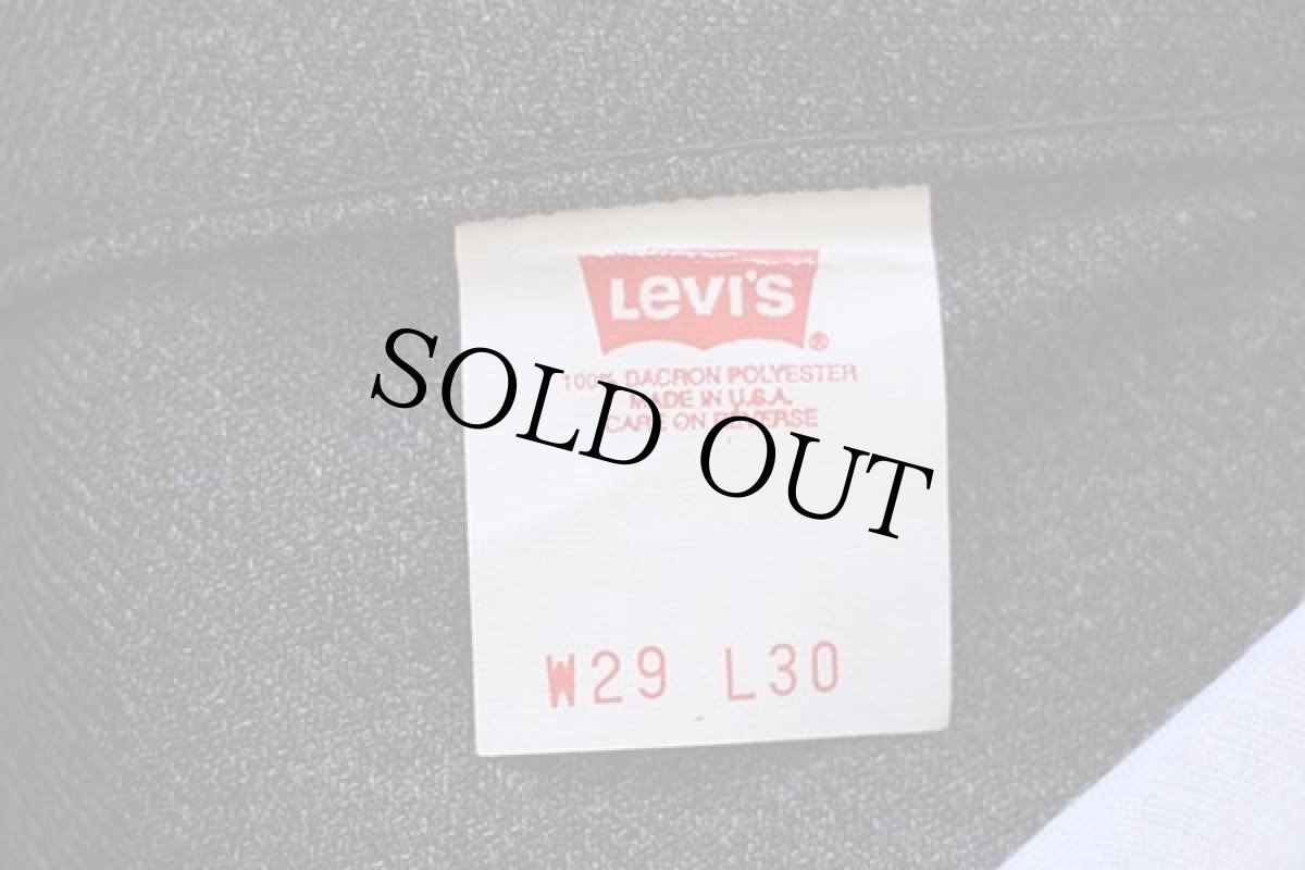 画像6: デッドストック★90s USA製 Levi'sリーバイス 517 ポリエステルパンツ ココア w29 L30★スタプレ (6)