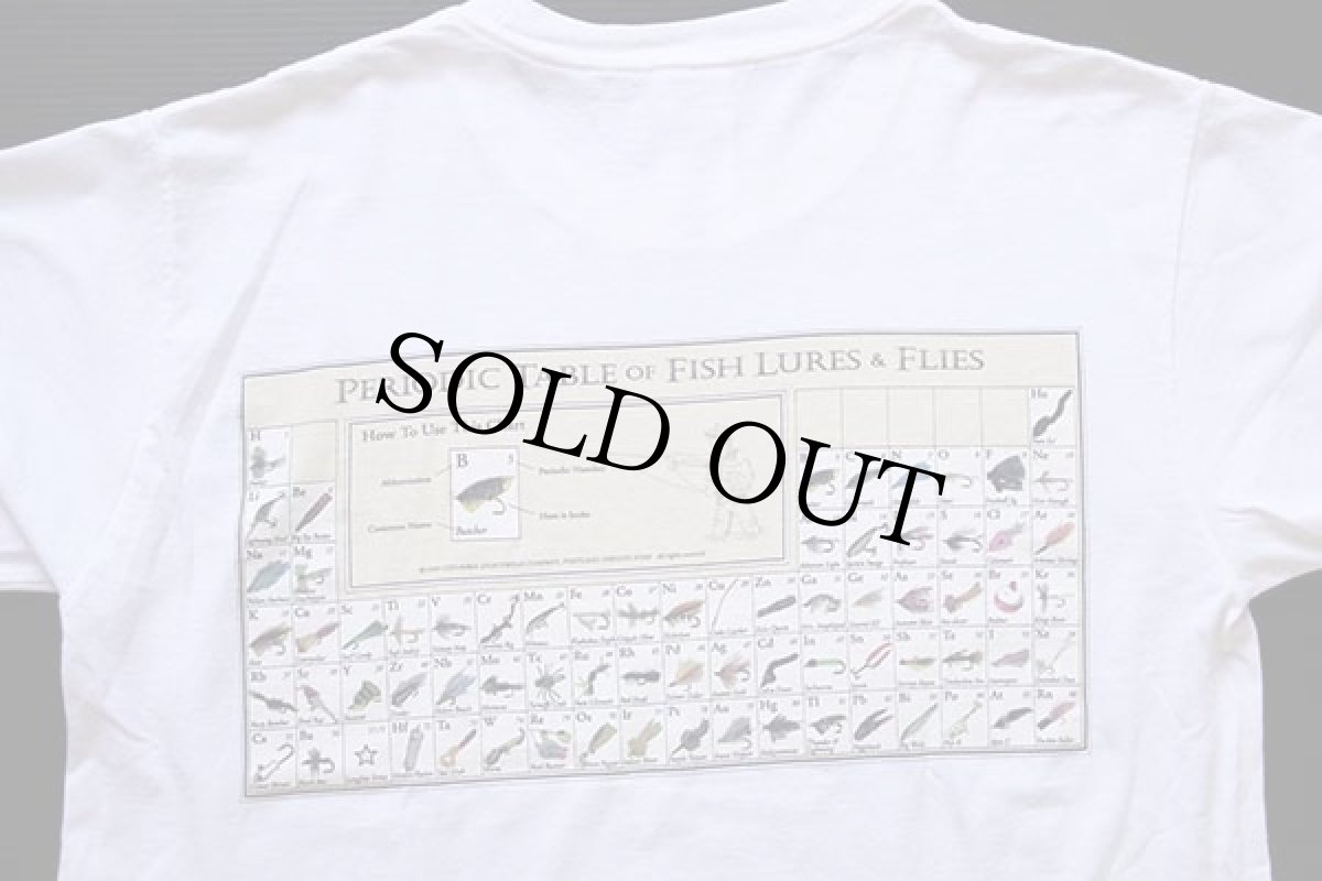 画像3: Columbiaコロンビア フライ フィッシング ルアー 両面プリント コットンTシャツ 白 M (3)