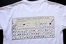 画像3: Columbiaコロンビア フライ フィッシング ルアー 両面プリント コットンTシャツ 白 M (3)