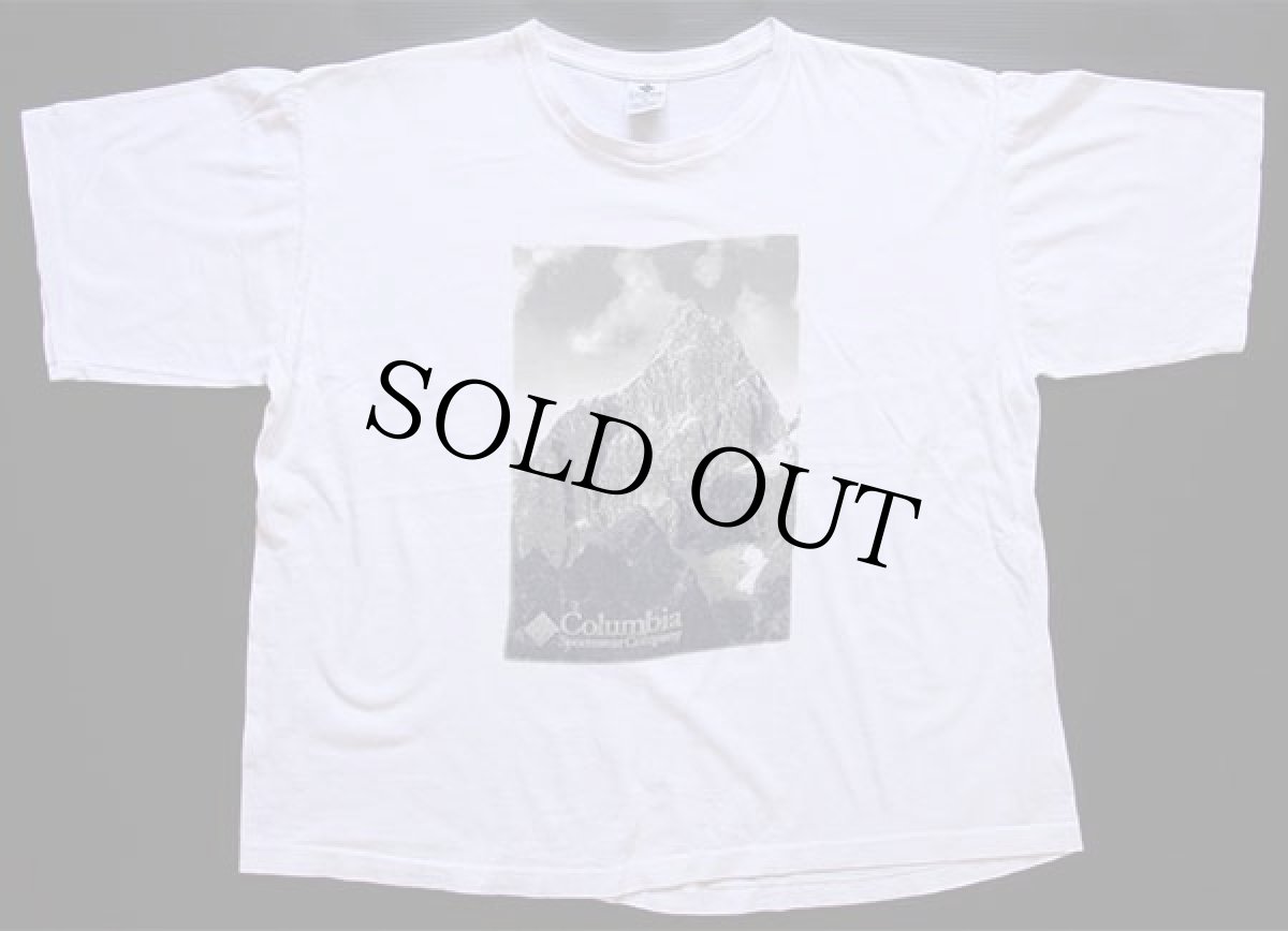 画像2: 90s USA製 Columbiaコロンビア マウンテン コットンTシャツ 白 XL (2)