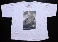 画像2: 90s USA製 Columbiaコロンビア マウンテン コットンTシャツ 白 XL (2)