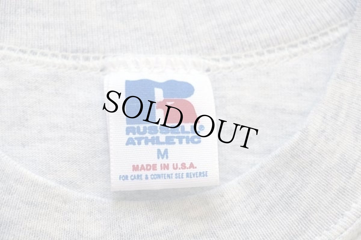 画像3: 90s USA製 RUSSELLラッセル UNIVERSITY OF WISCONSIN バッキー Tシャツ 杢ライトグレー M (3)