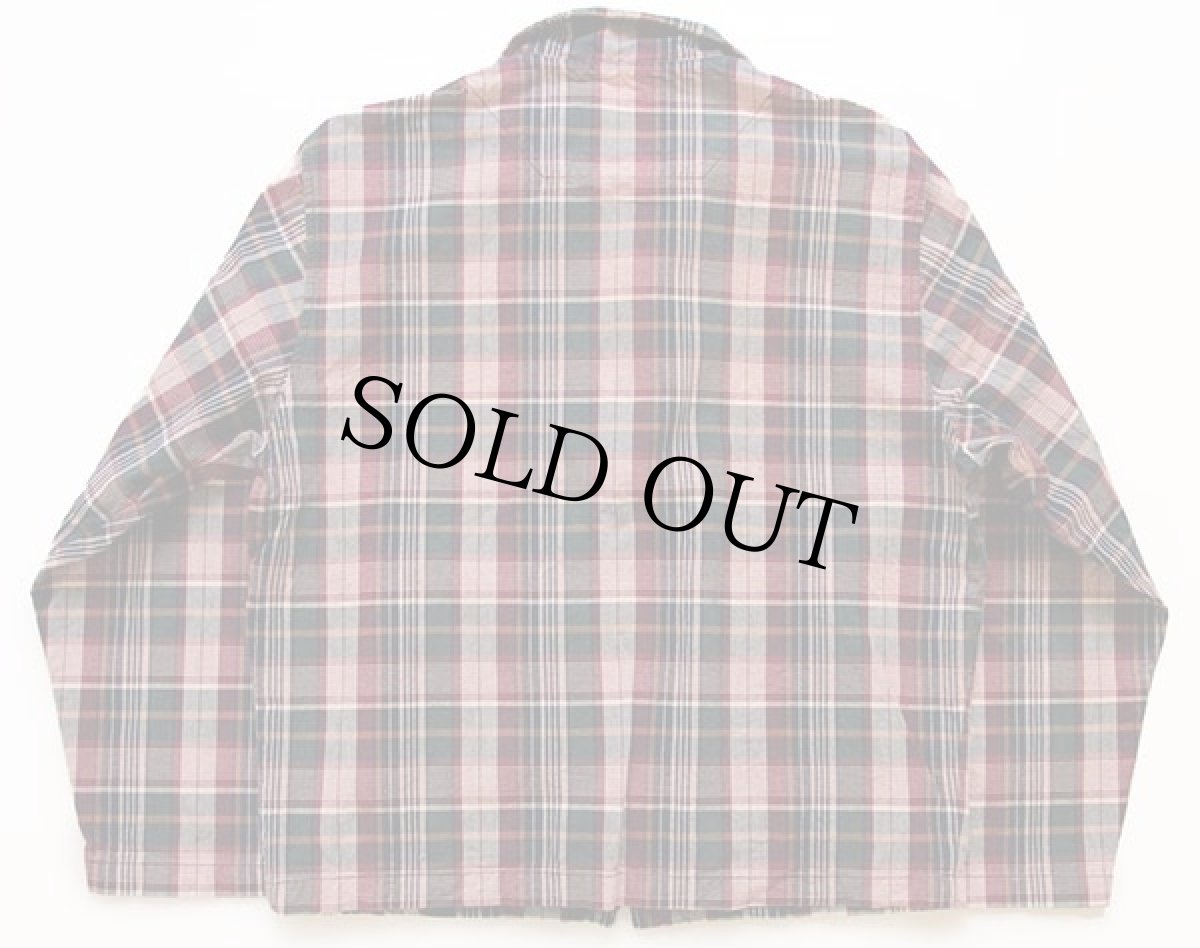 画像2: 90s EddieBauerエディーバウアー マドラスチェック コットンジャケット S (2)