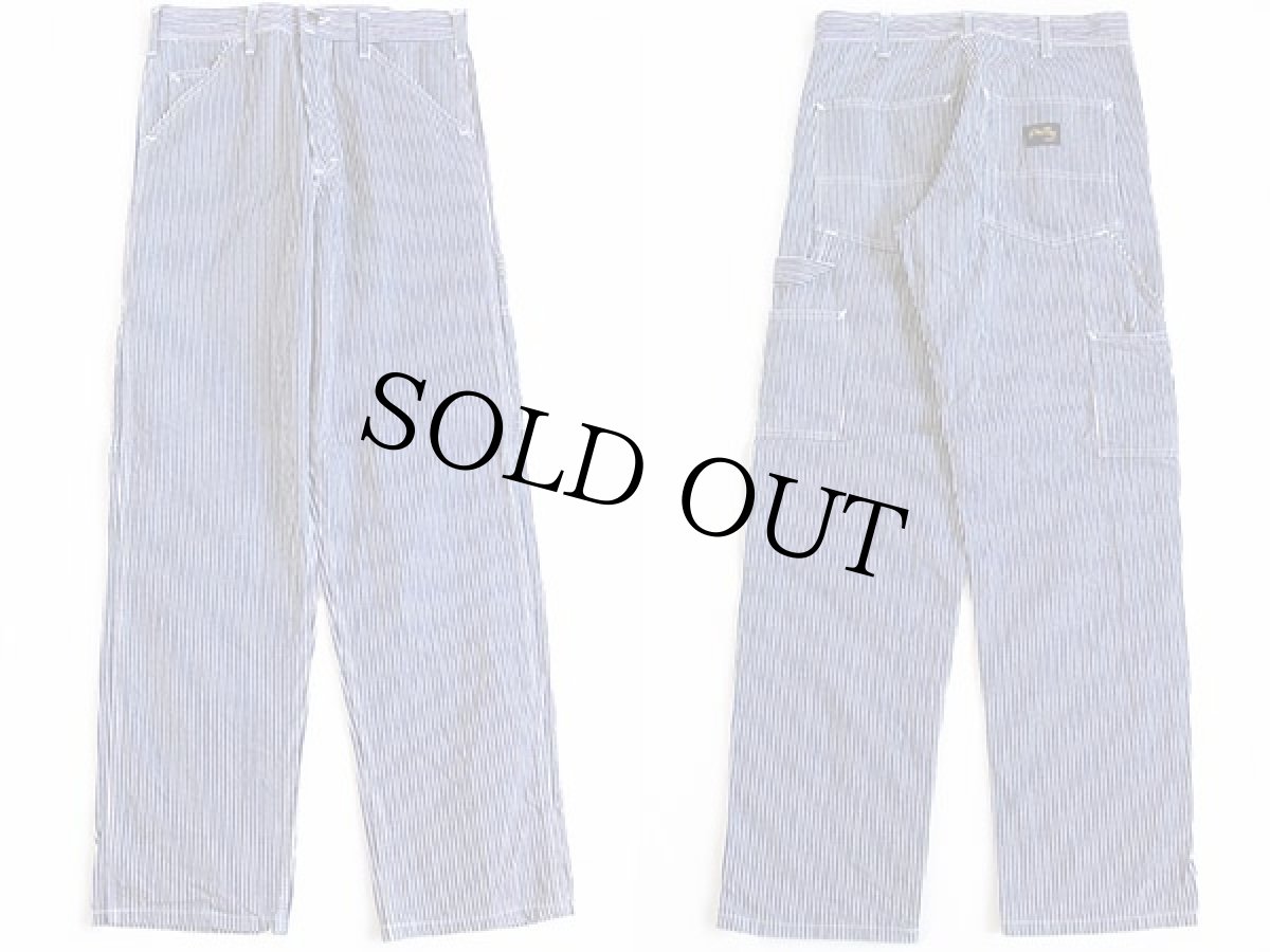 画像2: USA製 Stan Ray ヒッコリー ストライプ ペインターパンツ w32 (2)