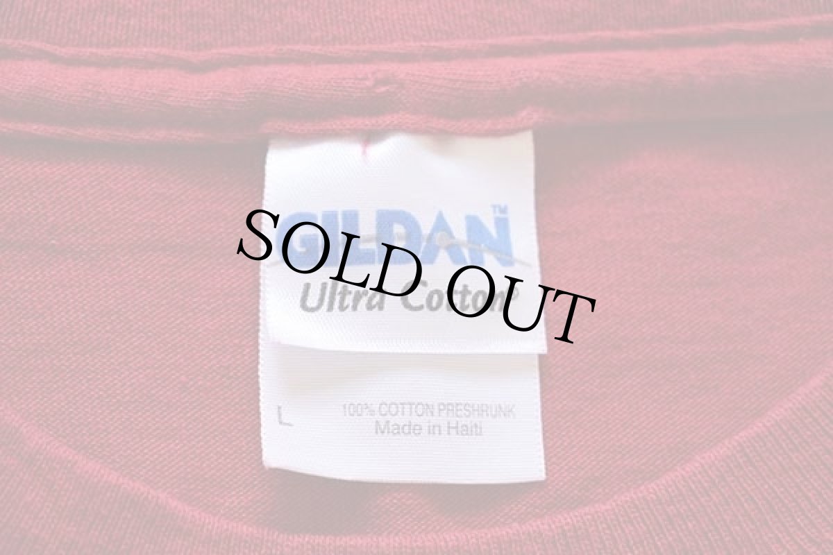 画像4: piggly wiggly 両面プリント コットンTシャツ ワインレッド L★ピグリー ウィグリー (4)