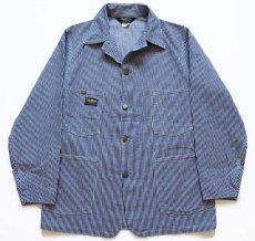 画像1: 90s USA製 OSHKOSH B'GOSH ヒッコリー ストライプ カバーオール 38R (1)