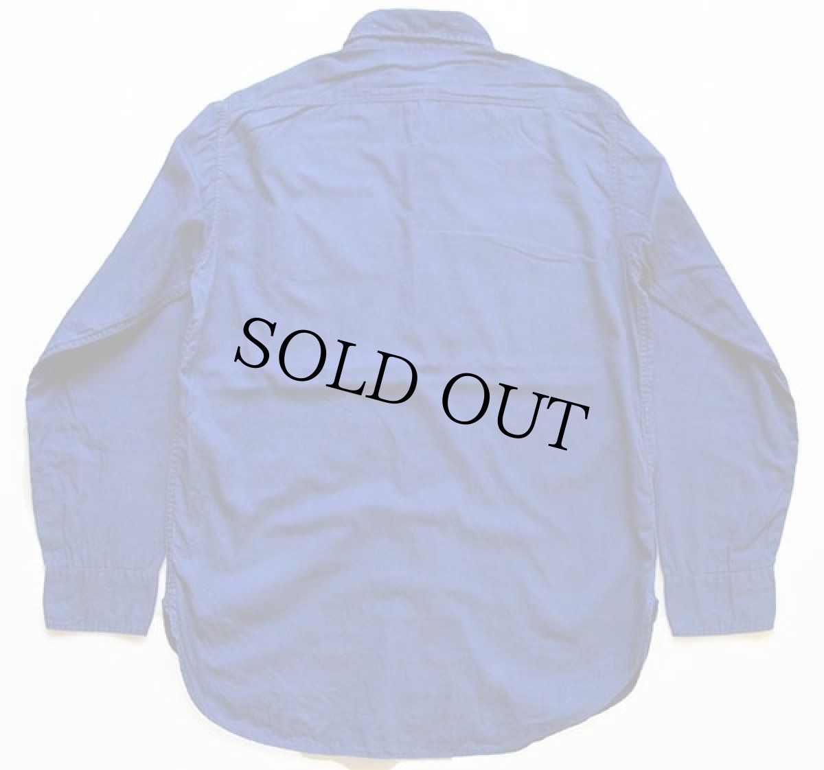 画像2: 50s FFA FUTURE FARMERS チェーン刺繍&パッチ&マチ付き コットンポプリン ワークシャツ 青 (2)