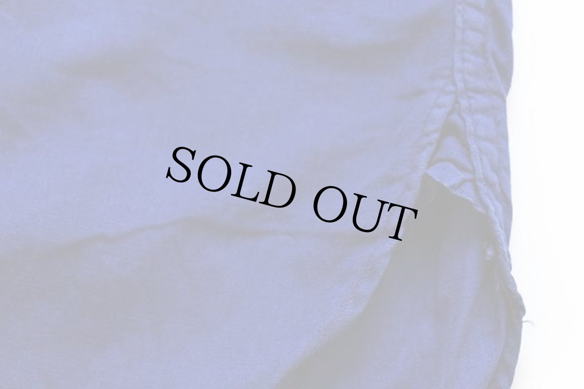 画像5: 50s FFA FUTURE FARMERS チェーン刺繍&パッチ&マチ付き コットンポプリン ワークシャツ 青 (5)