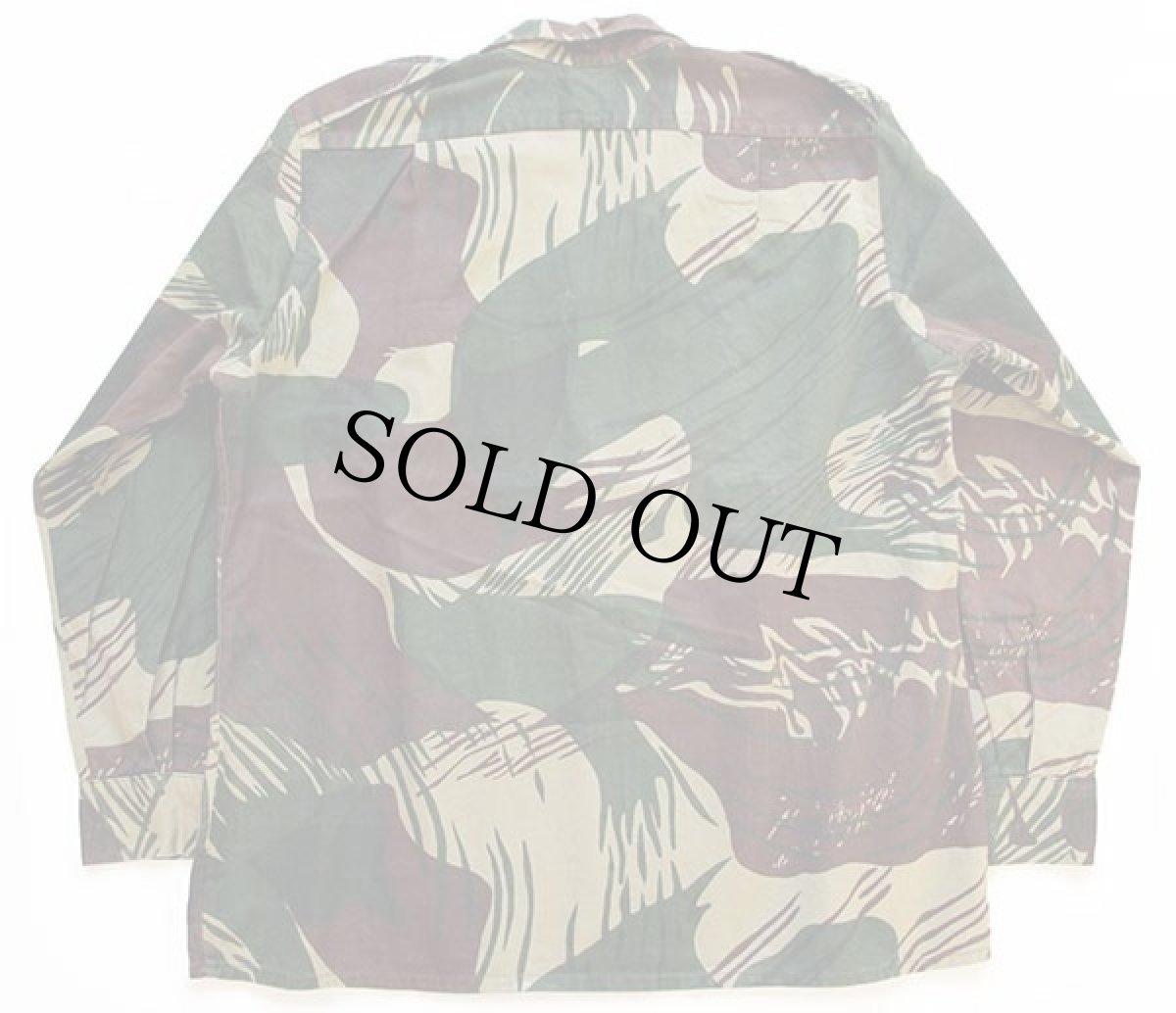 画像2: 70s Statesman P.A.T.U. パッチ付き ローデシアカモ シャツ 17 キャップ付き (2)