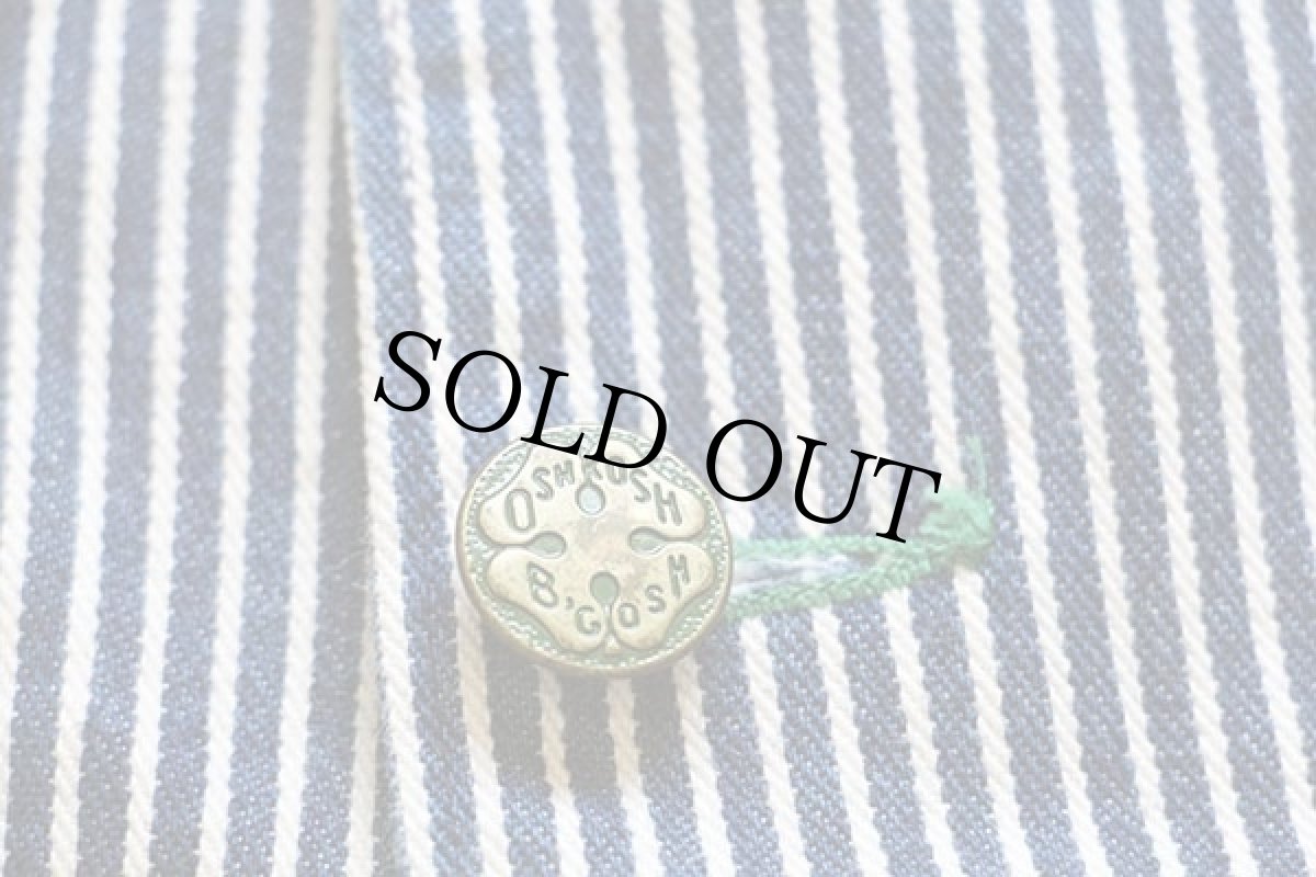 画像5: 90s USA製 OSHKOSH B'GOSH ヒッコリー ストライプ カバーオール 38R (5)