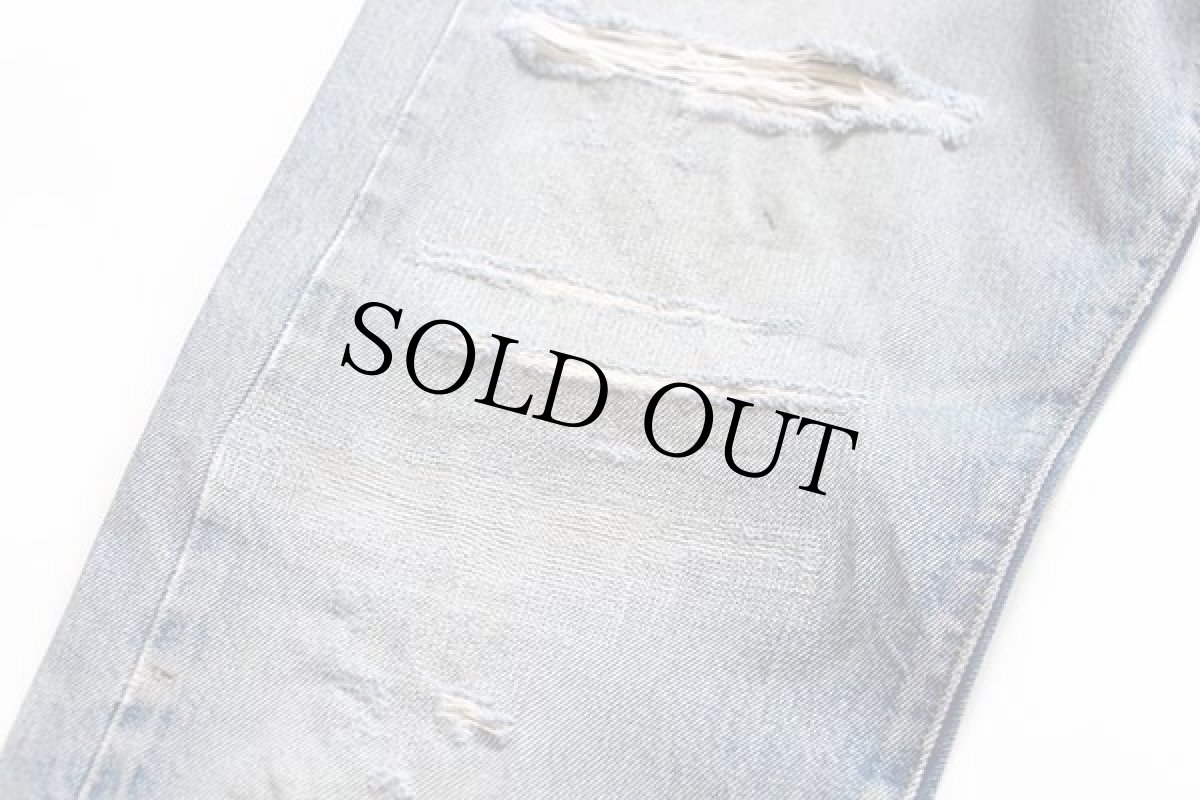 画像9: 80s USA製 Levi'sリーバイス 501 赤耳 デニムパンツ ボロ w33 (9)