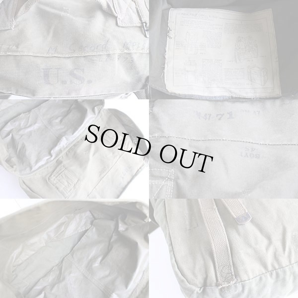 画像4: 40s 米軍 U.S.ARMY M-1945 フィールド カーゴパック オリーブ★B (4)