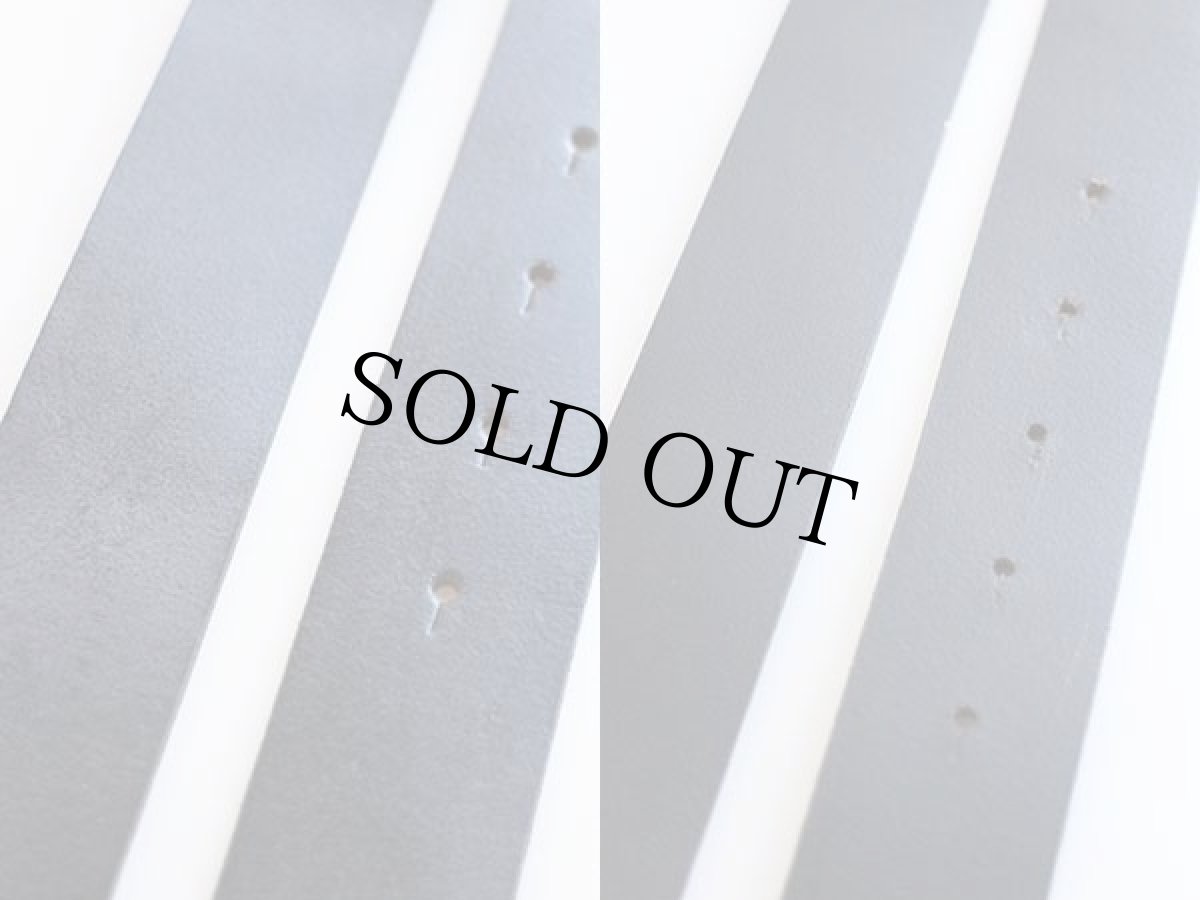 画像2: 90s イタリア製 Levi'sリーバイス バックル レザーベルト 黒 80/32 (2)