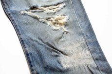 画像10: 80s USA製 Levi'sリーバイス 501 赤耳 デニムパンツ ボロ w33 (10)