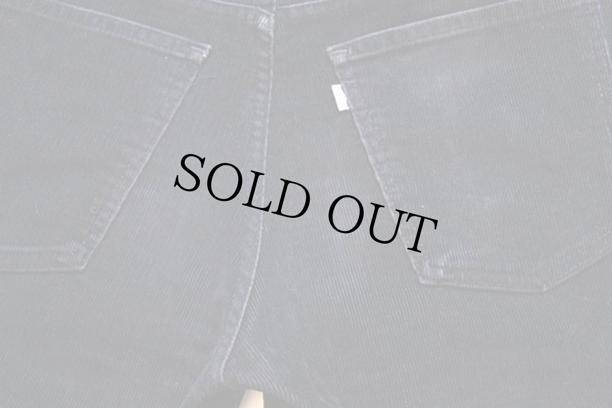 画像4: 80s Levi'sリーバイス 519-1558 コーデュロイパンツ 黒 w32 (4)