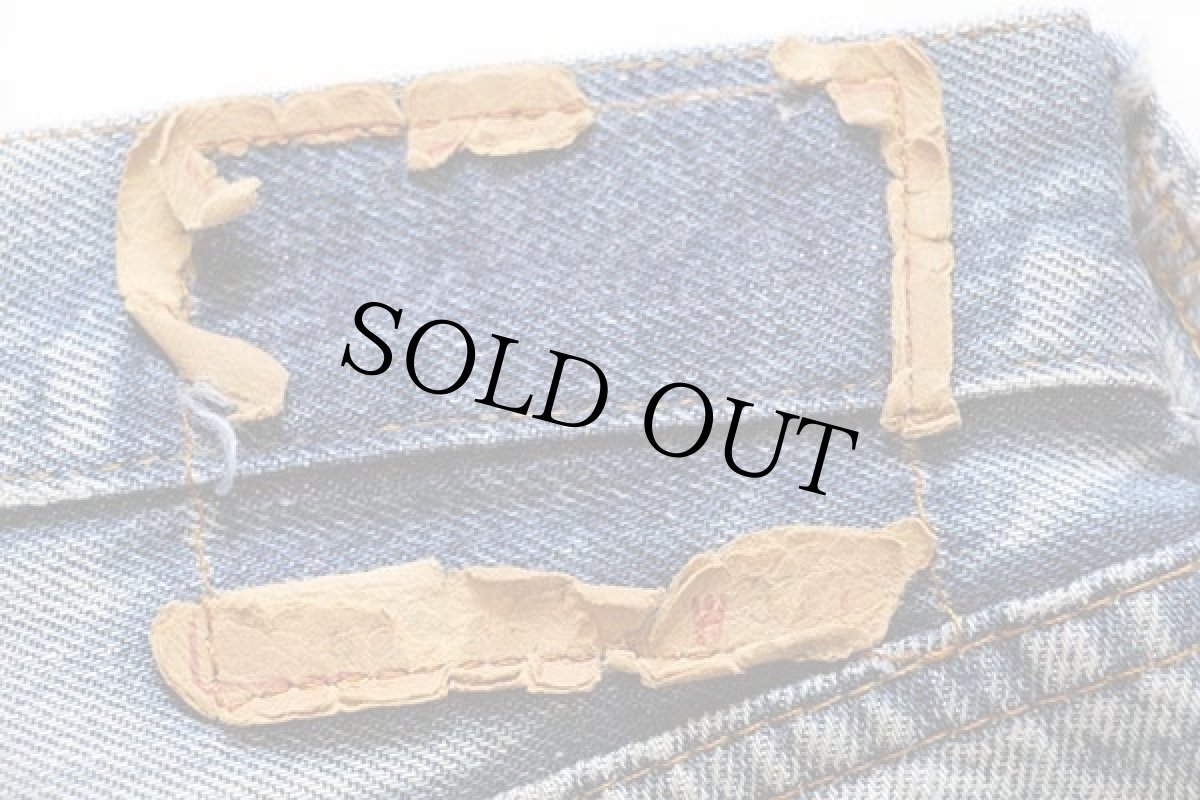 画像6: 80s USA製 Levi'sリーバイス 501 赤耳 デニムパンツ ボロ w33 (6)