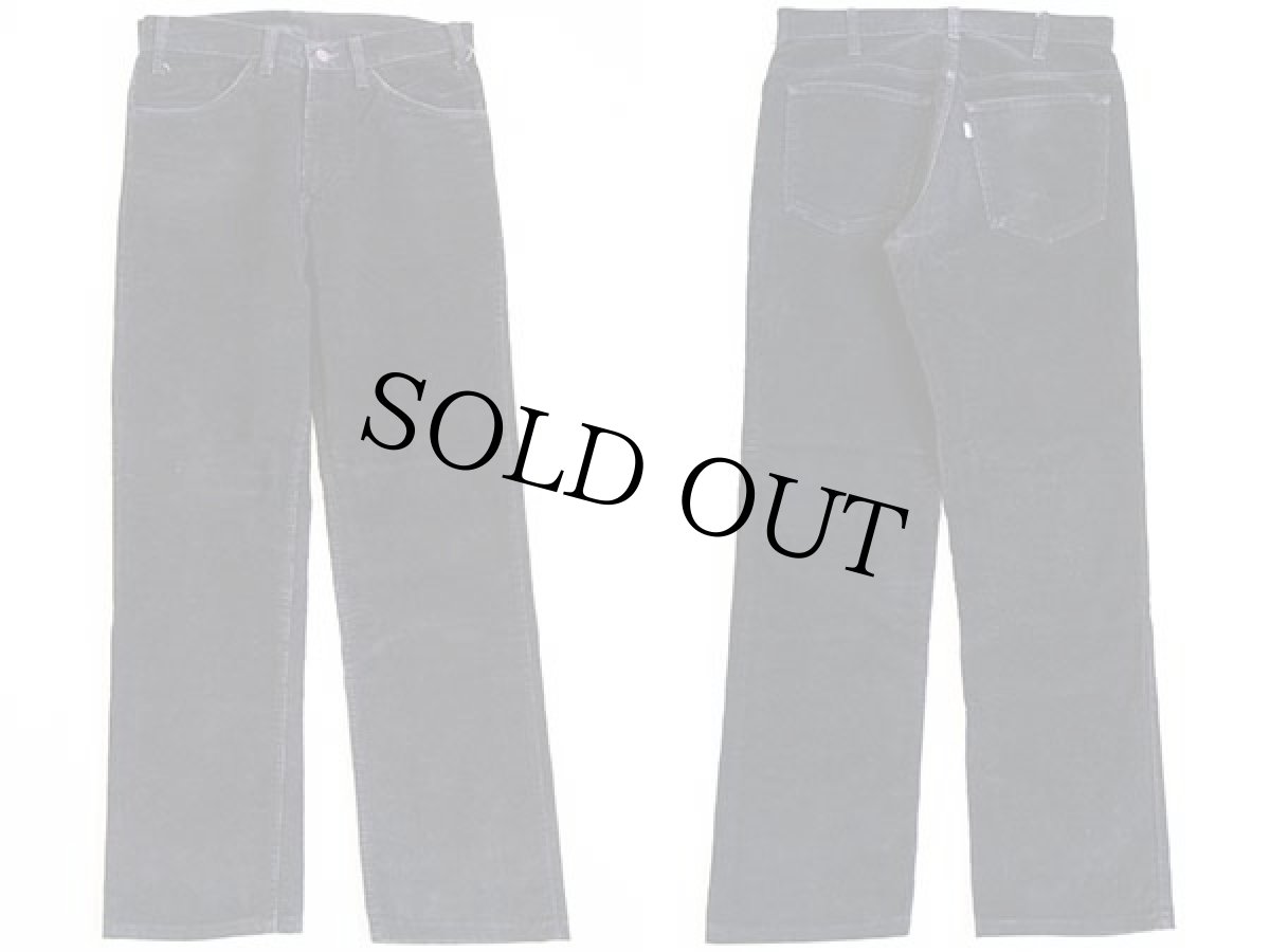 画像2: 80s Levi'sリーバイス 519-1558 コーデュロイパンツ 黒 w32 (2)