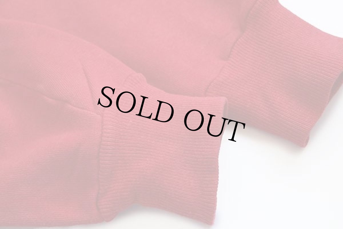 画像6: 60s Healthknit 無地 コットン スウェットパーカー 赤 L (6)