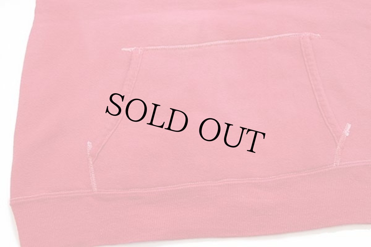 画像7: 60s UNKNOWN 無地 コットン スウェットパーカー 赤 フェード (7)