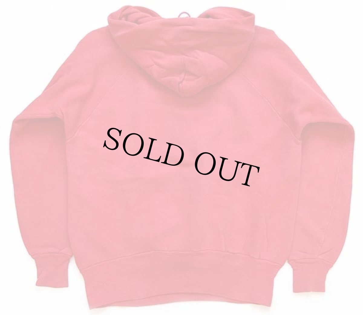 画像2: 60s Healthknit 無地 コットン スウェットパーカー 赤 L (2)