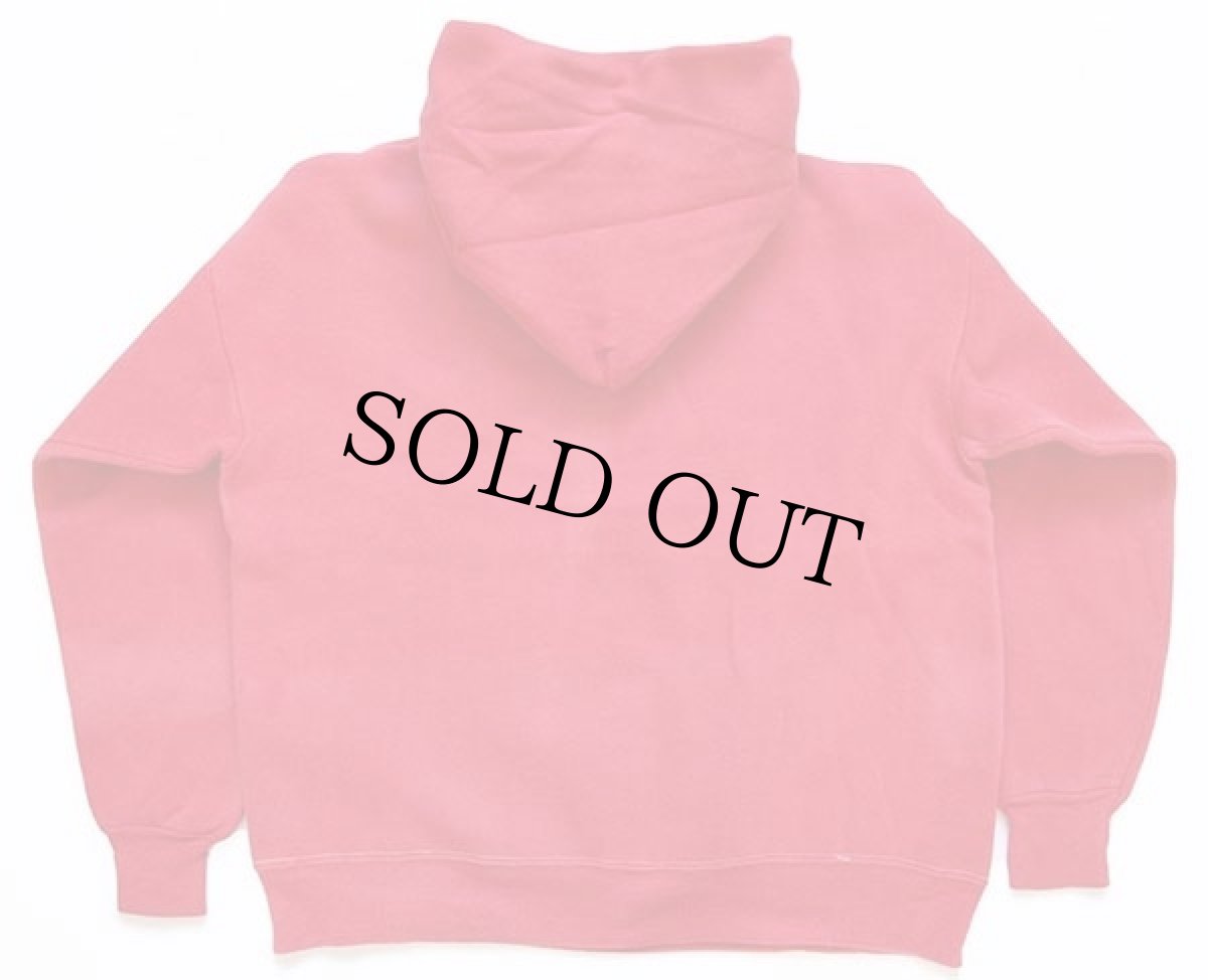 画像2: 60s UNKNOWN 無地 コットン スウェットパーカー 赤 フェード (2)