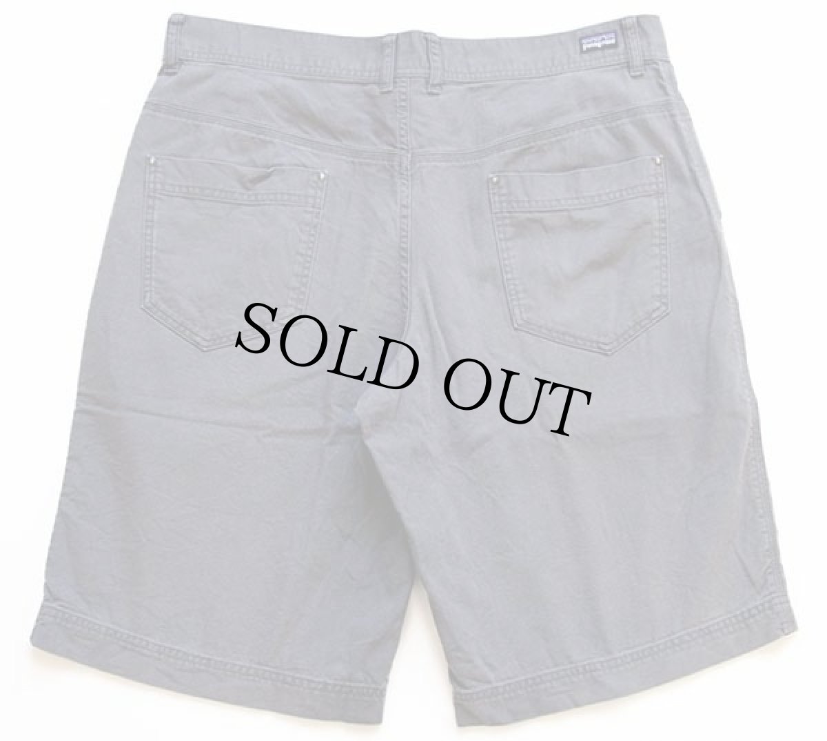 画像2: patagoniaパタゴニア オーガニックコットン ショートパンツ フォージグレー w36★ショーツ (2)