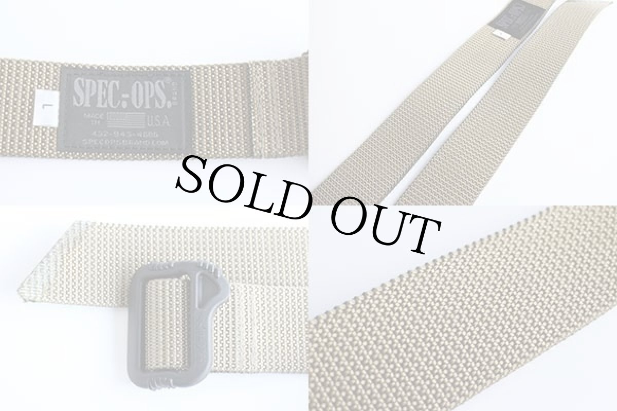 画像5: 未使用★USA製 米軍 SPEC-OPS BRAND BETTER BDU ナイロン ウェブベルト タン L★1316 (5)