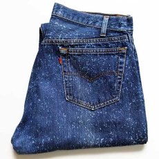 画像1: 80s USA製 Levi'sリーバイス 501 ギャラクティックウォッシュ デニムパンツ w36★ブリーチ (1)