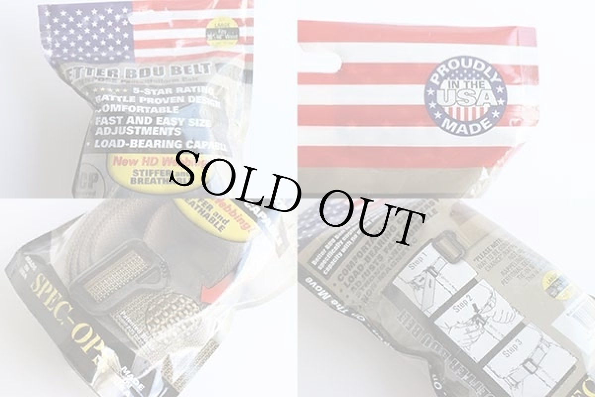 画像3: 未使用★USA製 米軍 SPEC-OPS BRAND BETTER BDU ナイロン ウェブベルト タン L★1316 (3)