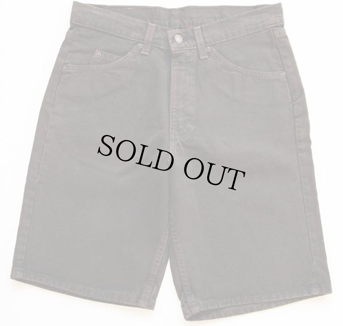 画像2: デッドストック★90s USA製 Levi'sリーバイス 550 RELAXED FIT カラーデニム ショートパンツ 後染め 茶 w33★ショーツ (2)