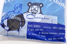 画像6: デッドストック★60s USA製 CHAMPIONチャンピオン プロダクツ Hamm's Bear フロッキープリント スウェット 水色 L (6)