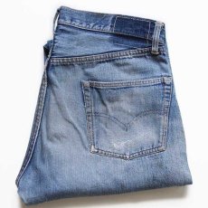 画像1: 60s LEVI'Sリーバイス 501 BIGE パッチワーク リペア デニムパンツ ペンキ飛び w34 (1)