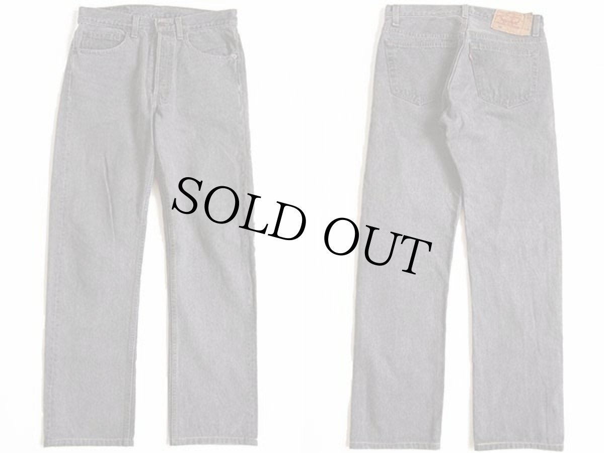 画像2: 90s USA製 Levi'sリーバイス 501 先染め ブラック デニムパンツ w31 (2)