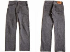 画像2: 90s USA製 Levi'sリーバイス 501 先染め ブラック デニムパンツ w31 (2)