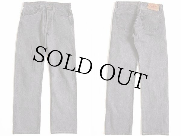 90s USA製 Levi'sリーバイス 501 先染め ブラック デニムパンツ