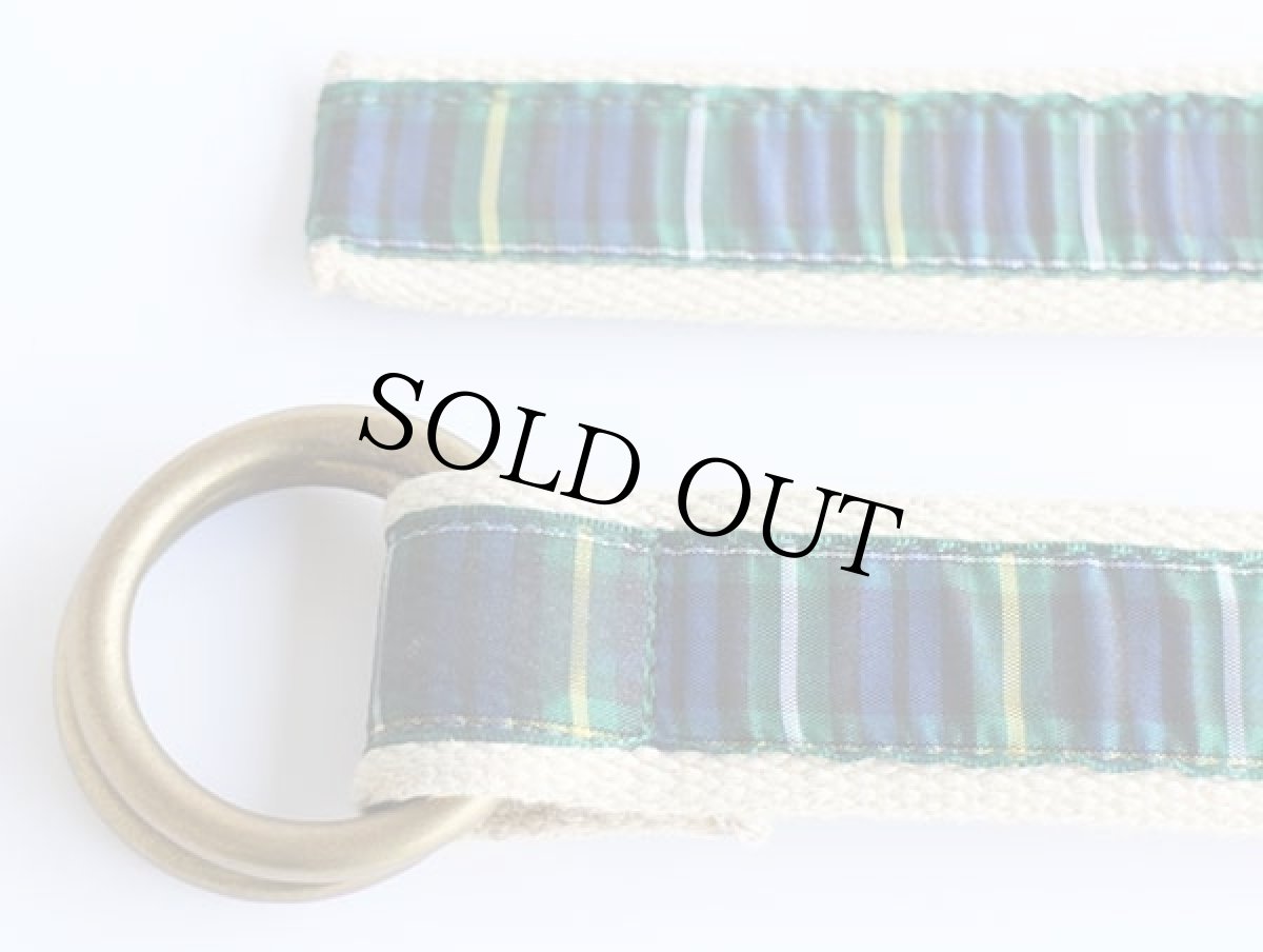 画像2: ポロ ラルフローレン タータンチェック コットン リングベルト★1306 (2)