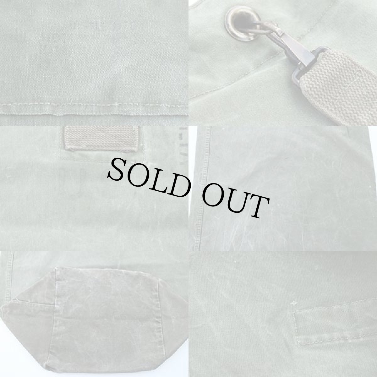 画像4: 50s 米軍 U.S. ステンシル キャンバス ダッフルバッグ オリーブ (4)