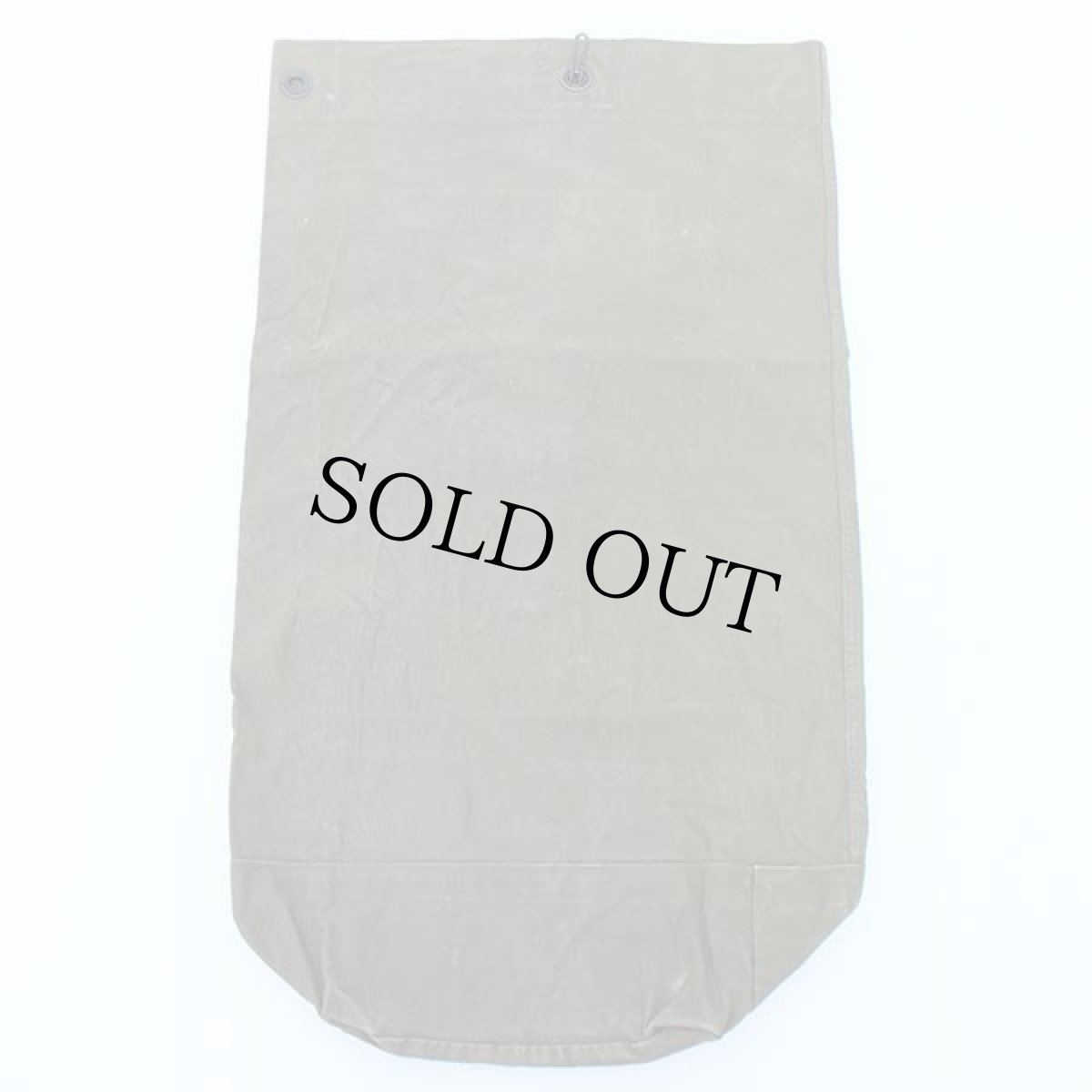 画像2: 70s 米軍 US ステンシル ポケット付き キャンバス ダッフルバッグ オリーブ (2)